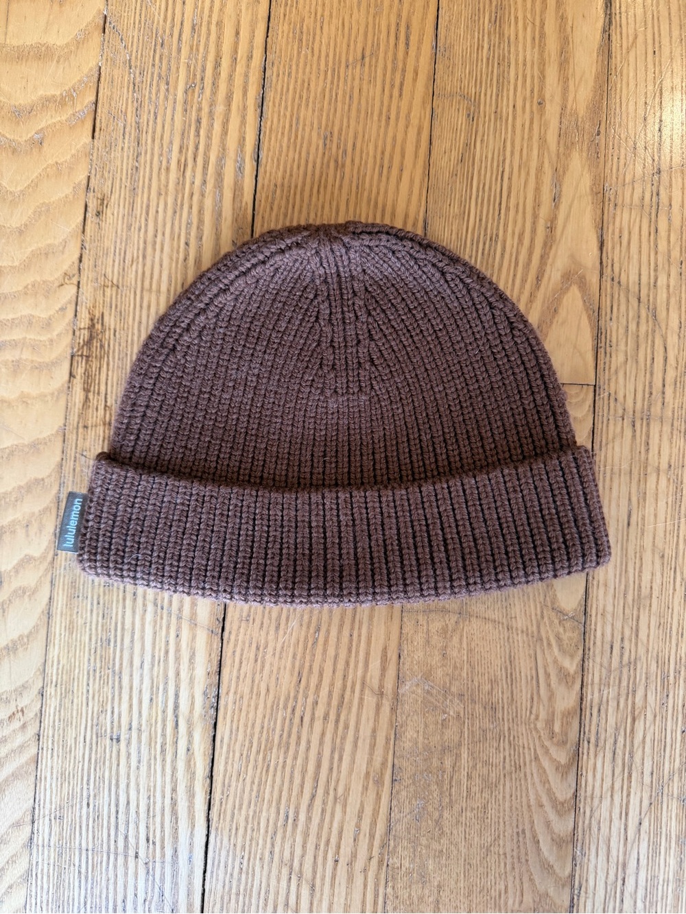 lululemon athletica Chocolate Brown Ribbed Cuffed Beanie